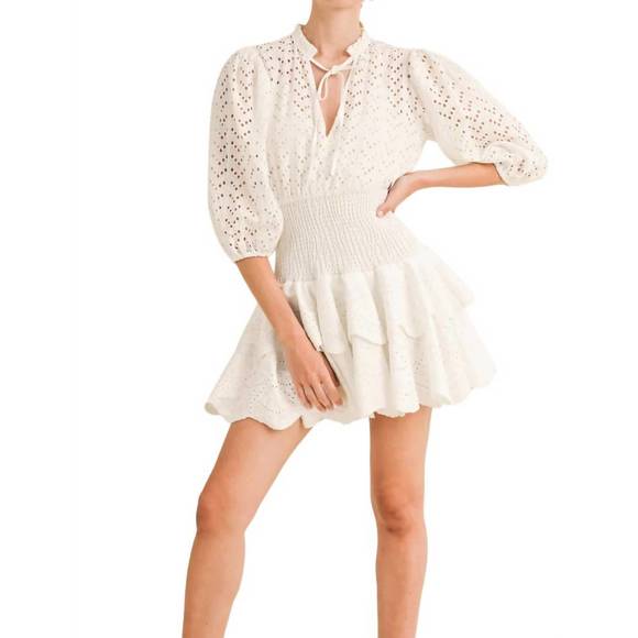RESET BY JANE Dresses & Skirts - NEW RESET BY JANE sweet autumn smock dress in white